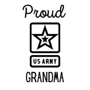 Proud Army Grandma Car Decal Sticker
